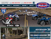 Tablet Screenshot of gulloyamaha.com